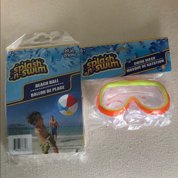 splash n swim beach ball
